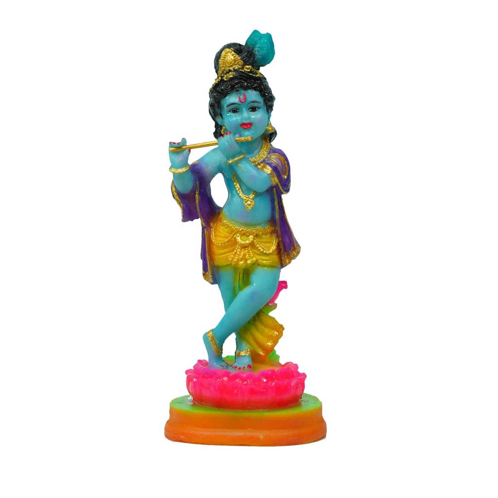 Sree krishna idol for home decor , 22cm height . - Idolmaker