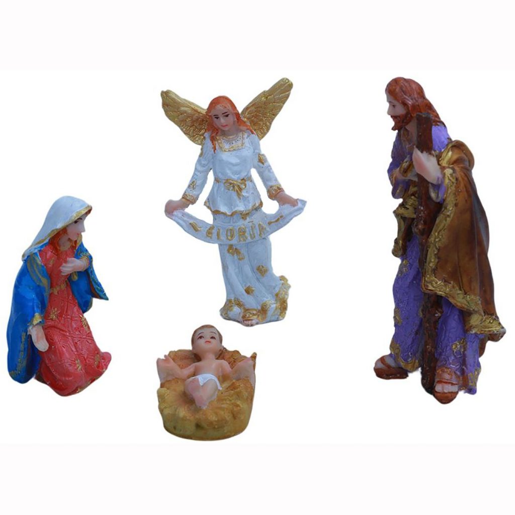 Idolmaker Crib/ Nativity Set for Christmas -5 Inch -4 piece
