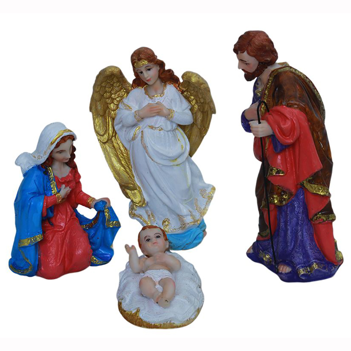 Nativity cribs for Christmas 8 inch 4 piece idolmaker