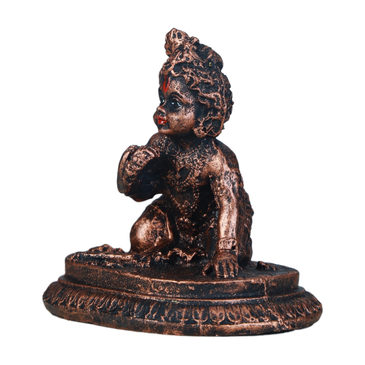 antique krishna idol
