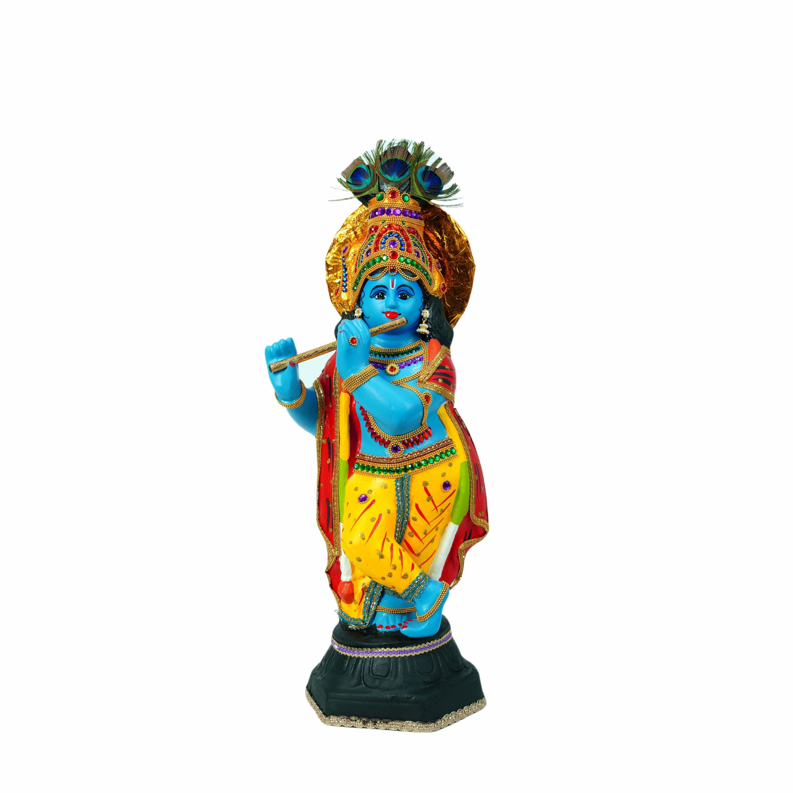 2.25 feet lord krishna statue - idolmaker 2 feet lord krishna statue