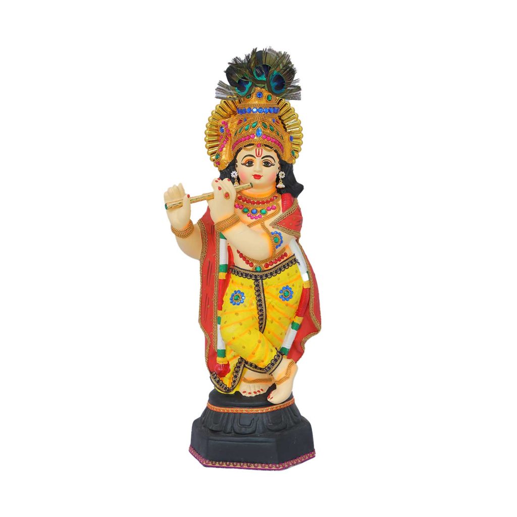 2.25 Feet Krishna Idol Ivory