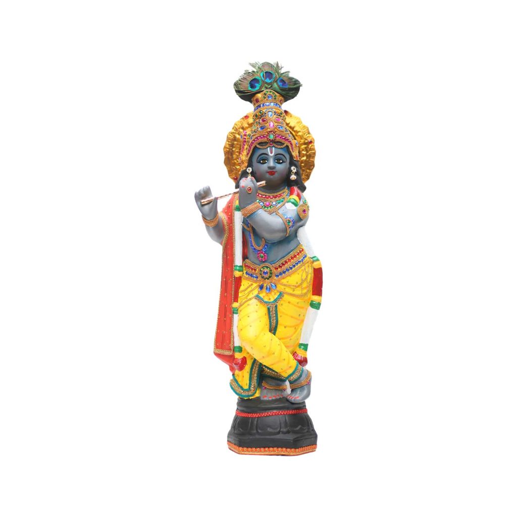 2.75 Lord Krishna Idol Grey