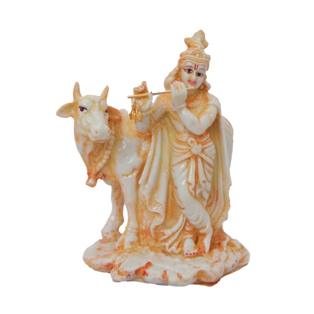 Krishna Murti With Cow