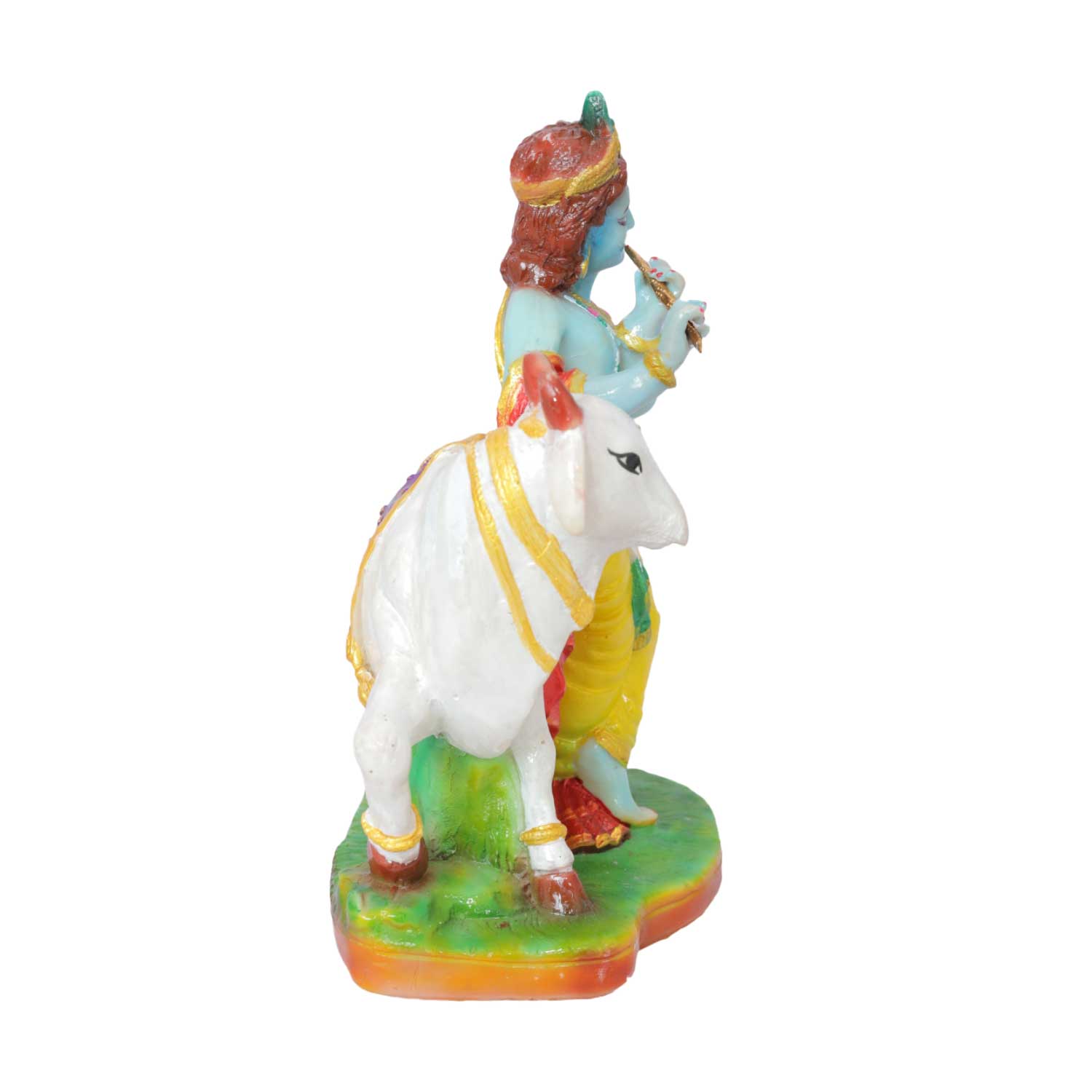 Krishna Statue with Cow - Image 2