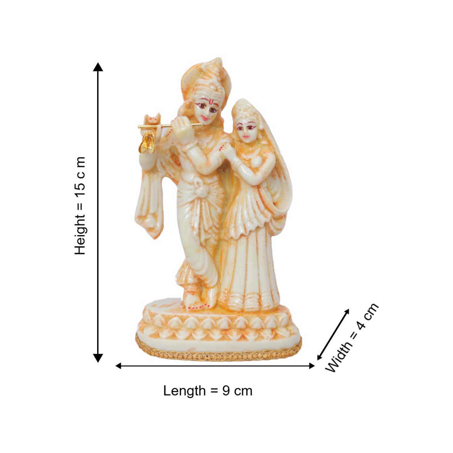 Radha Krishna Idol For Home - Image 4