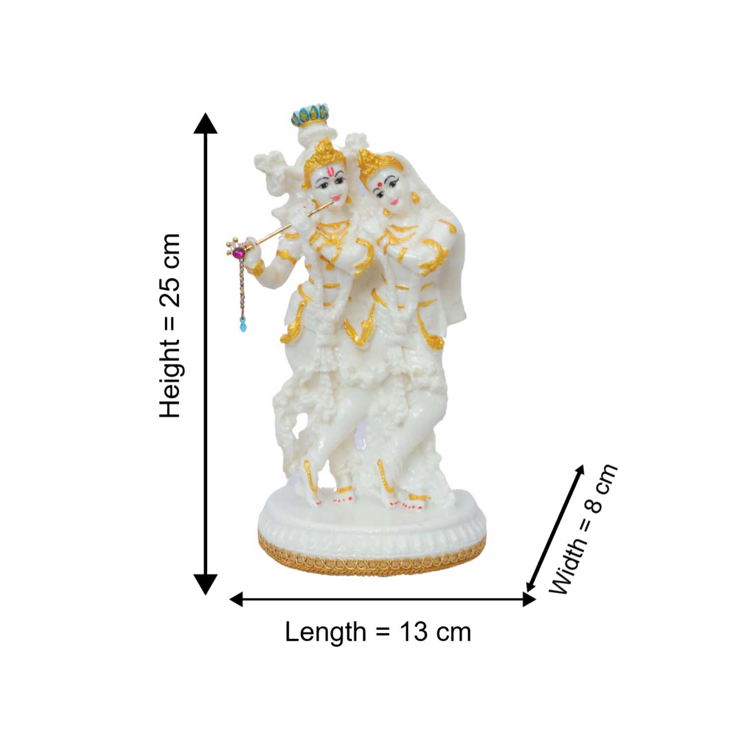 Radha Krishna Statue for Car - Image 4