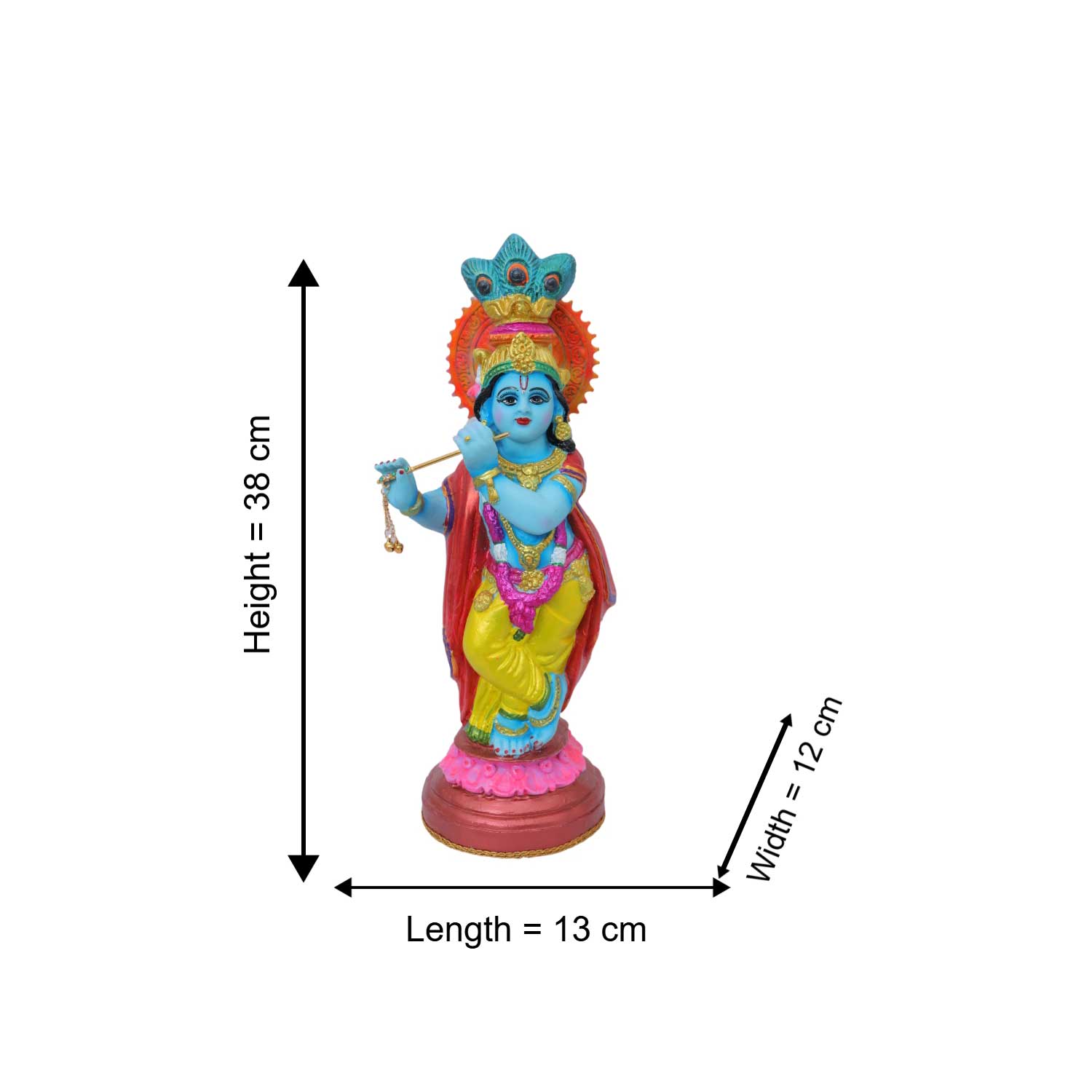 Small Statue of Krishna - Image 4