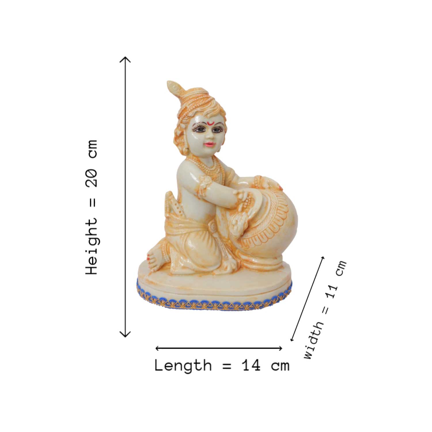 Lord Krishna Small Statue - Image 3