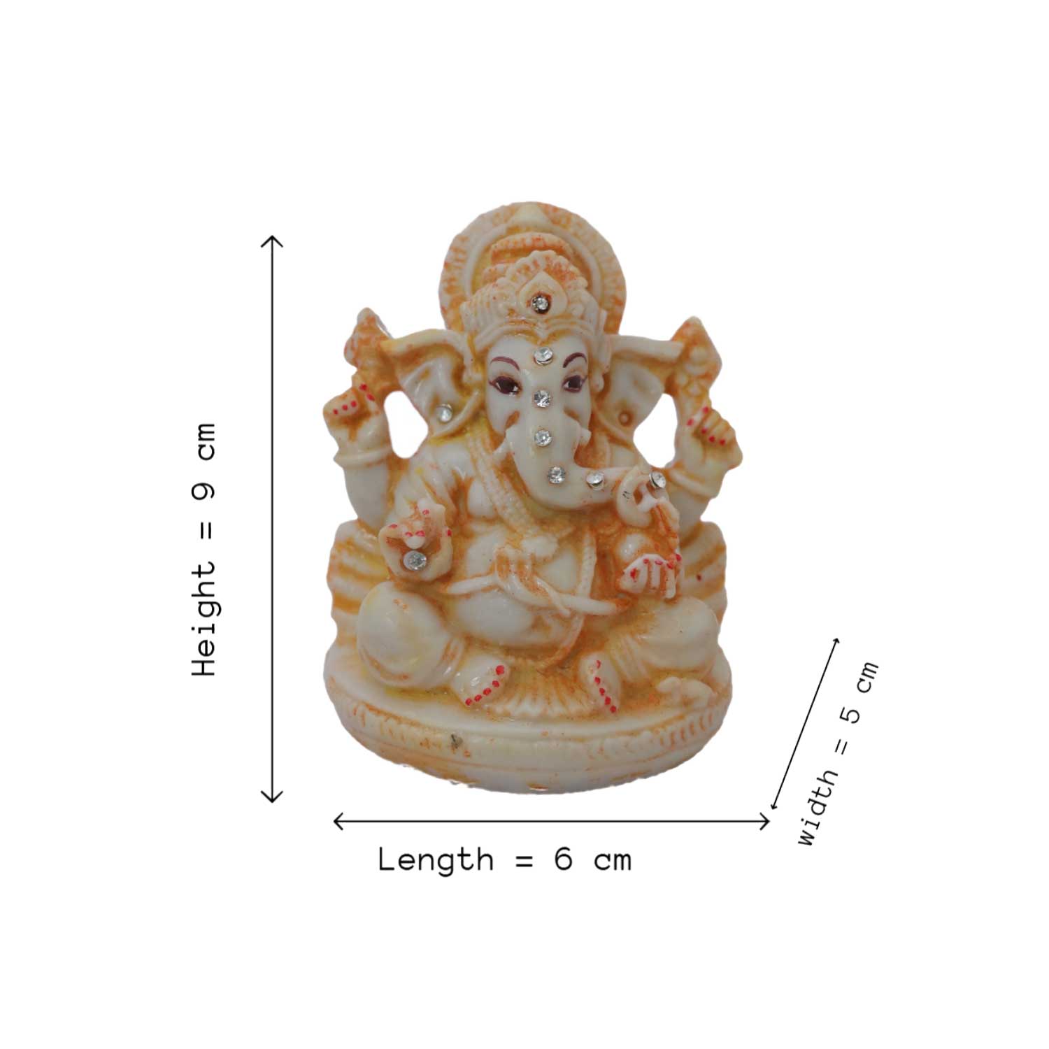 Ganesh Idol for Car Dashboard - Image 4