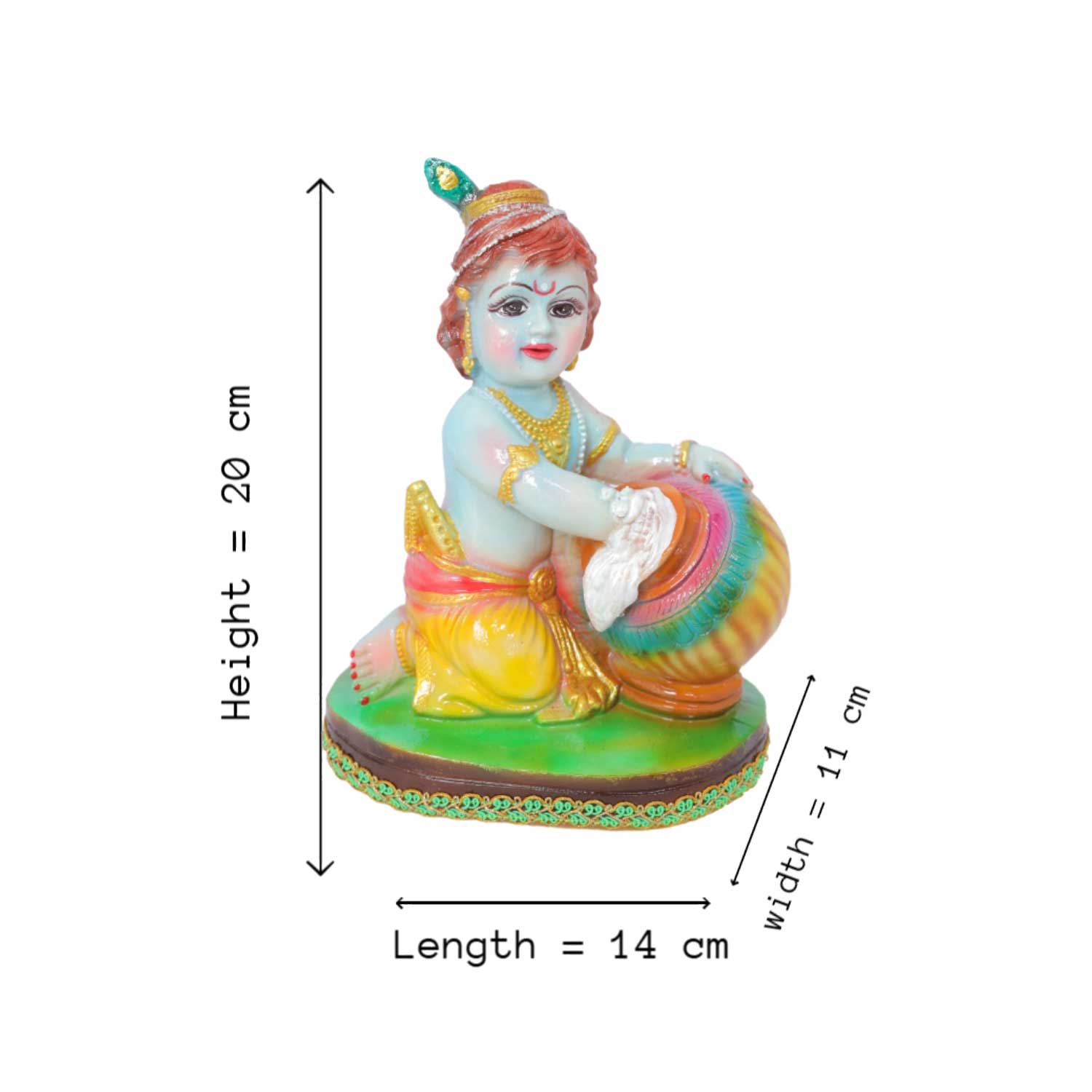 Miniature Krishna Idol - Image 3